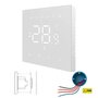 Thermostat encastré Wifi avec écran tactile pour installation C.V. (blanc)