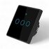 Smart WiFi Touch Lichtschakelaar zwart 3-knoppen_