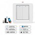 Smart Zigbee Lichtschakelaar Wit 2-knoppen_