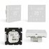 Thermostat encastré Wifi avec écran tactile pour installation C.V. (blanc)_