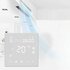 Thermostat encastré Wifi avec écran tactile pour chauffage au sol électrique et infrarouge (blanc)_