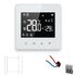 Zigbee Wifi Opbouw Thermostaat met Touchscreen voor C.V. Installatie (zwart/wit)_